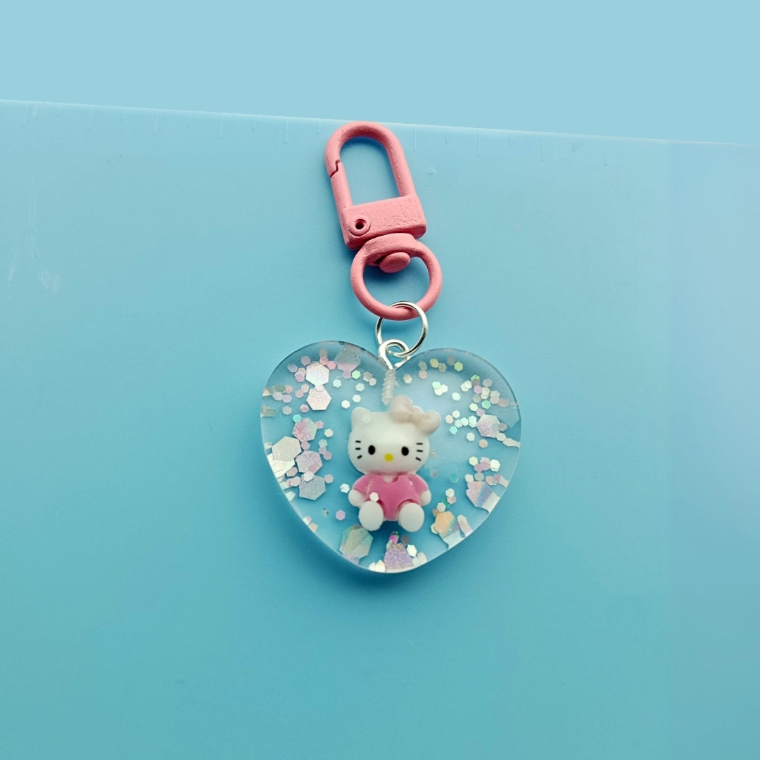 Hello Kitty Heart Bag Charm