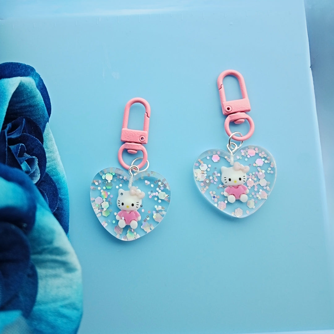 Hello Kitty Heart Bag Charm