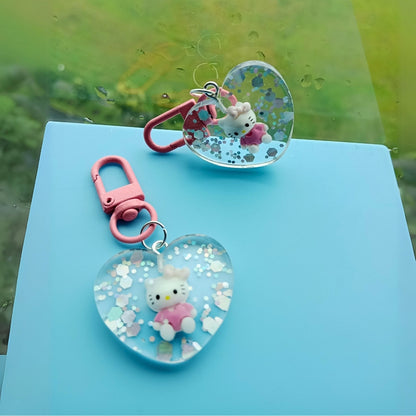 Hello Kitty Heart Bag Charm