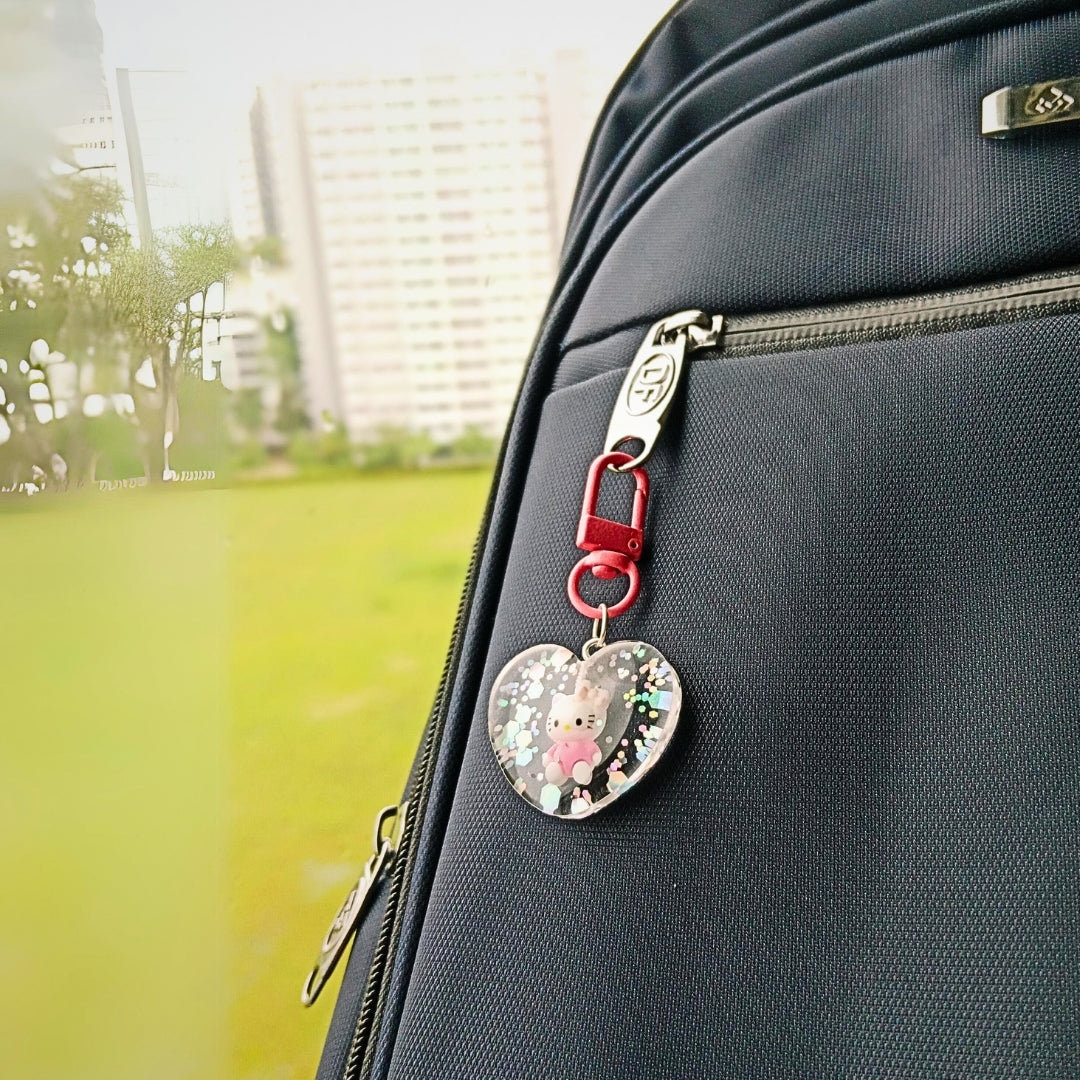 Hello Kitty Heart Bag Charm