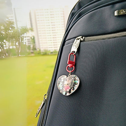 Hello Kitty Heart Bag Charm